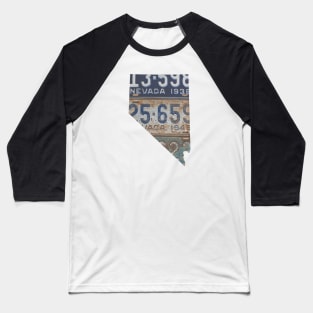 Vintage Nevada License Plates Baseball T-Shirt